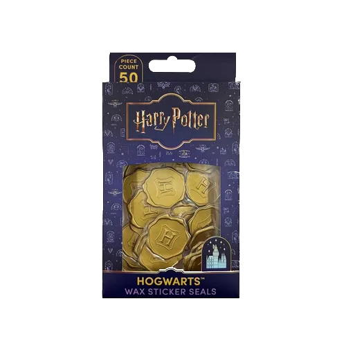 Harry Potter: Hogwarts Gold Wax Sticker Seals (Set of 50) - Paperback
