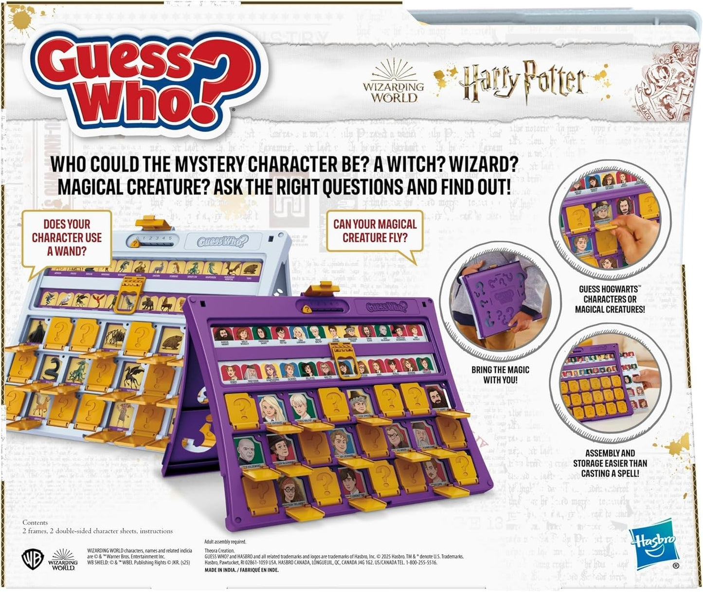 Guess Who? HARRY POTTER Edition Board Game 2 Players Fun Games for Kids New Toy