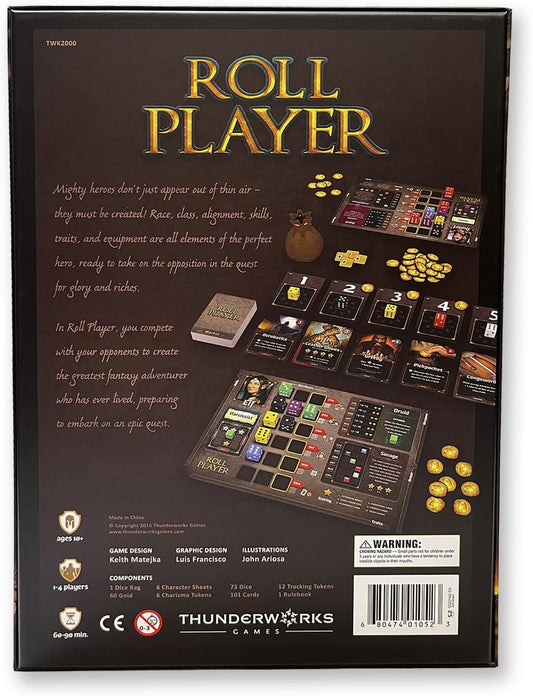 - Roll Player Board Game | a Dice Game of Fantasy Character Creation | Ages 10+ | Competitive Strategy | Family Game for 1-4 Players | 60-90 Minutes