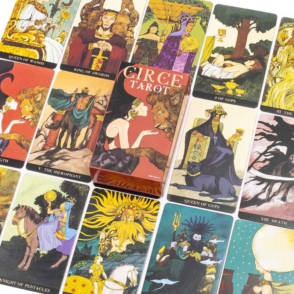 2024 NEW Circe Tarot Cards 10.3*6Cm 78Pcs Divination Fate Deck Board Game Card for Family Party
