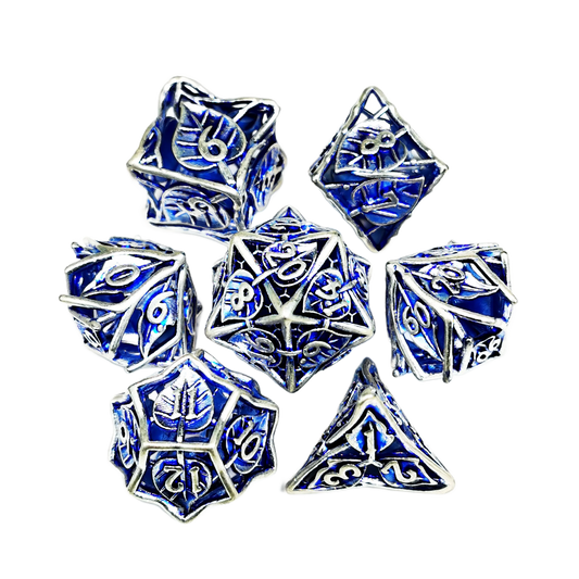 Gold Dnd Metal Dice Set - 7 Piece Zinc Alloy Polyhedral Dice