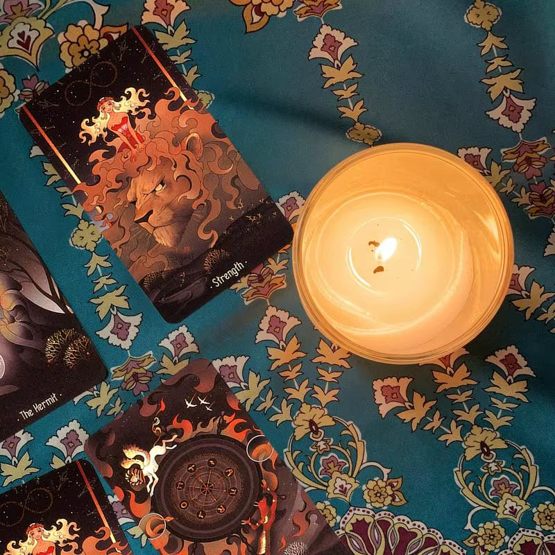 Tarot Oracle Deck 78Pcs Night Tarot Divination Game Party Playing Tarot Cards Family Board Games Multifunctional Fate Divination