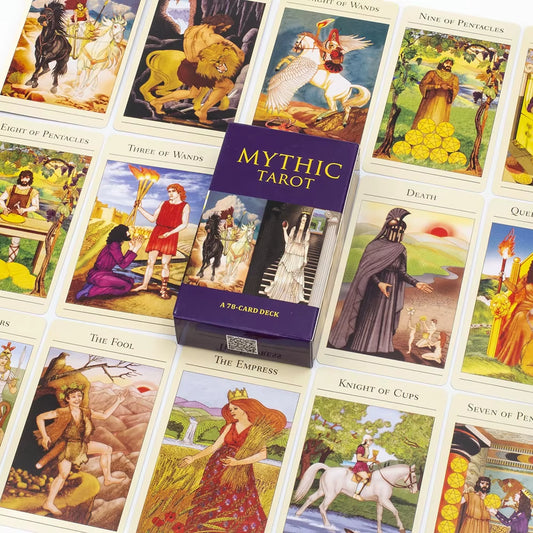 A 78-CARD Deck Mythic Tarot Cards Divination Telling Board Game Party Supplies for Family Party