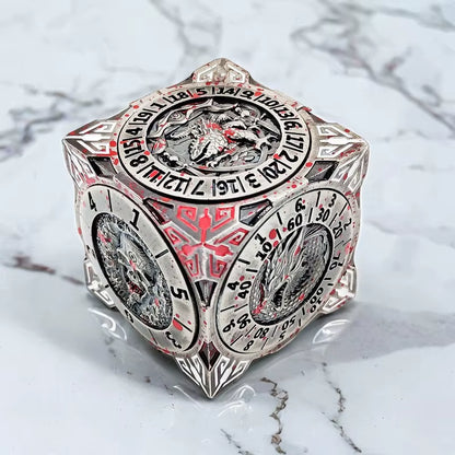 7-In-1 Dungeons & Dragons Turntable Dice Fidget Spinner Polyhedron Metal Roulette Party Role Playing Decompression EDC Gyro Toy