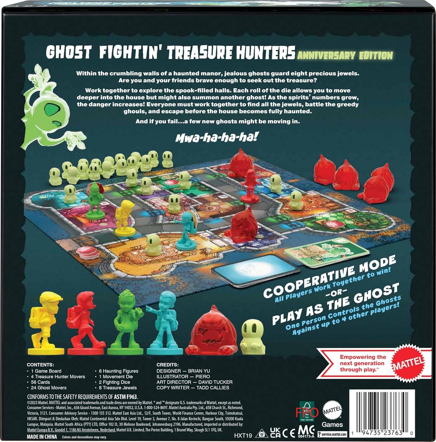 Ghost Fighting Treasure Hunters Anniversary Edition Cooperative Board Game New