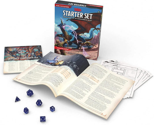 Dungeons & Dragons Dragons of Stormwreck Isle Starter Set Boxed Game – Roleplaying Adventure Kit for Fans Ages 10+