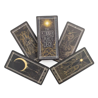 The Kinner Tarot Deck 87Pcs Divination Fate Tarot Oracle Cards Party Entertainment Board Game Cards 11.3*5.5Cm
