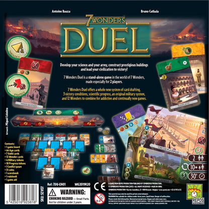 7 Wonders Duel Strategy Board Game for Ages 10+, from