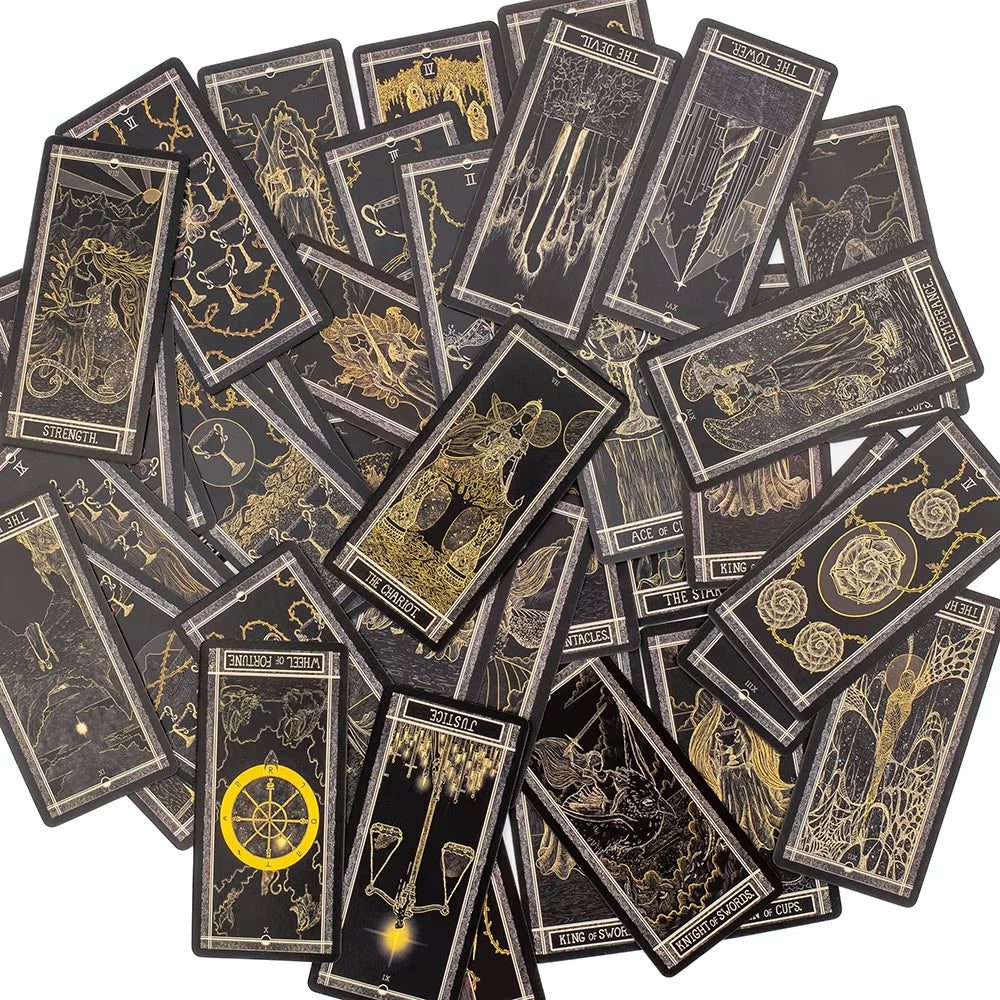 The Kinner Tarot Deck 87Pcs Divination Fate Tarot Oracle Cards Party Entertainment Board Game Cards 11.3*5.5Cm