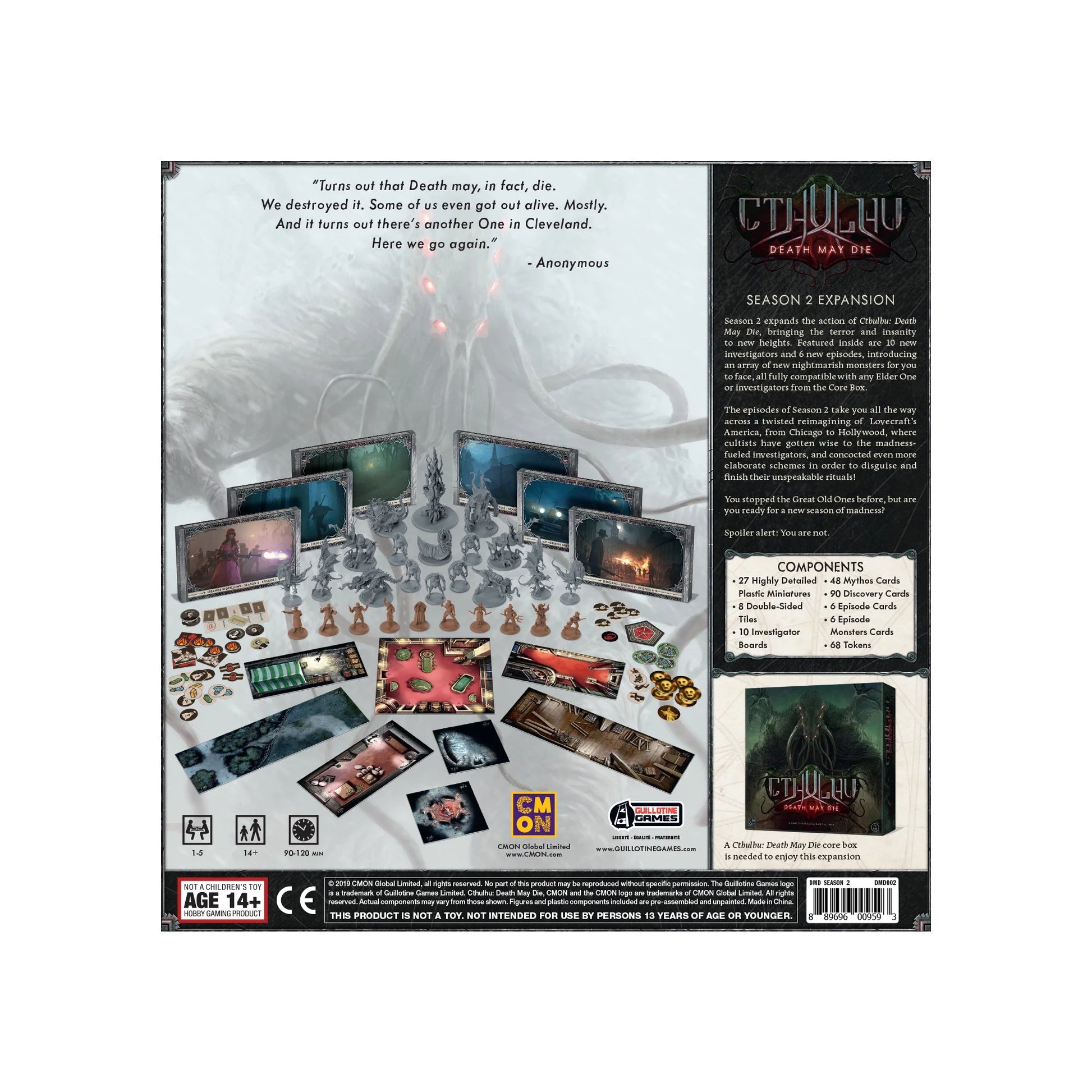 Cthulhu Death May Die: Season 2 Expansion Board Game for Ages 14 and Up, from