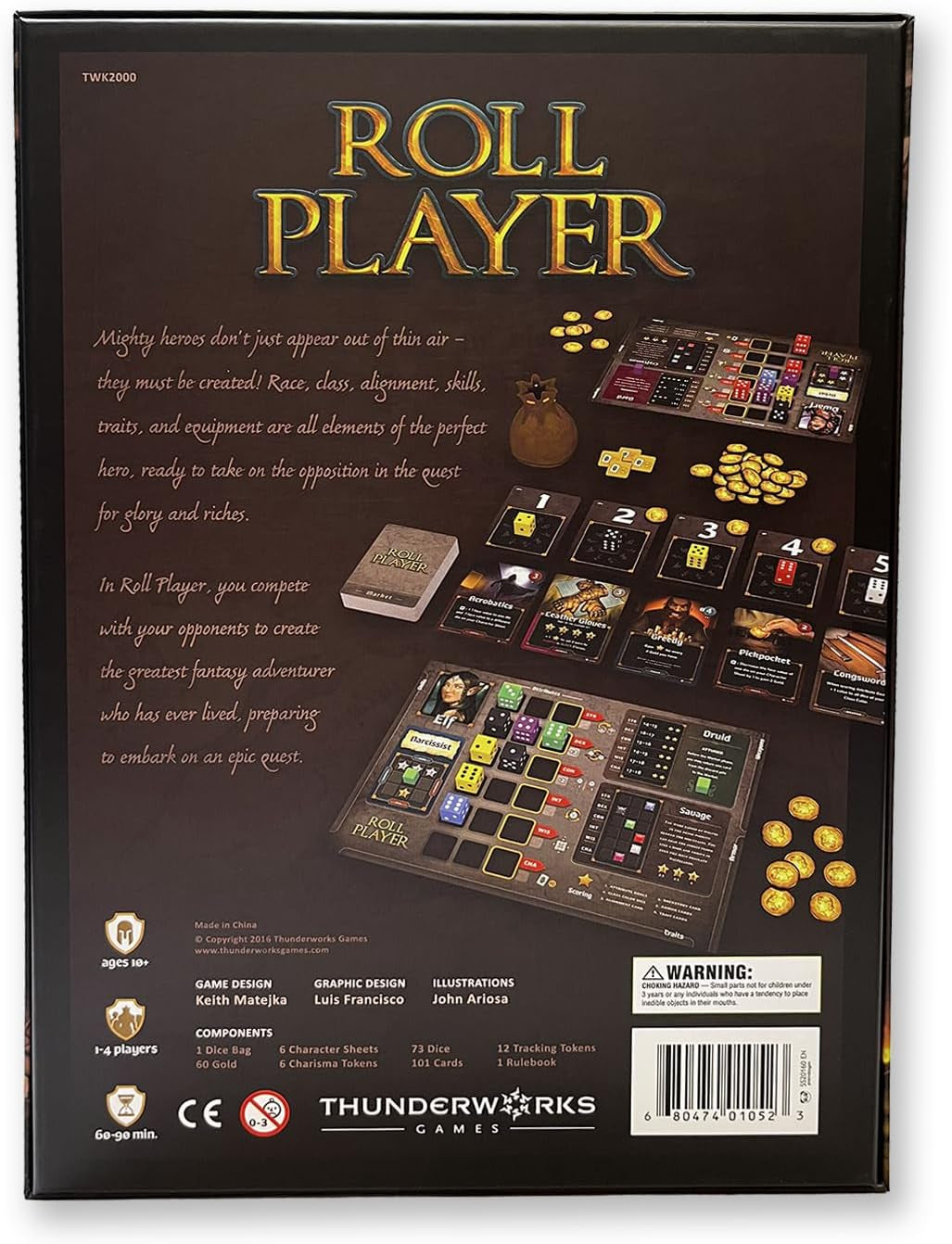- Roll Player Board Game | a Dice Game of Fantasy Character Creation | Ages 10+ | Competitive Strategy | Family Game for 1-4 Players | 60-90 Minutes