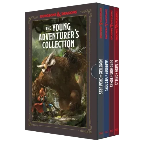 The Young Adventurer's Collection Box Set 1 [Dungeons & Dragons 4 Books]: Monsters & Creatures, Warriors & Weapons, Dungeons & Tombs, and Wizards & Sp
