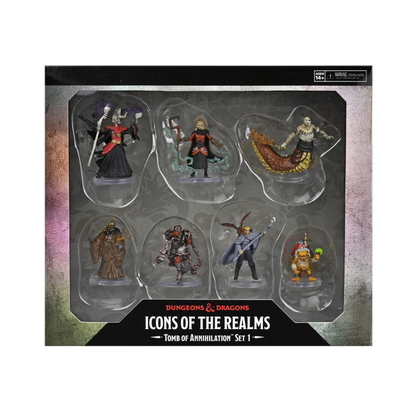 D&D Icons of the Realms: Tomb of Annihilation: Box 1 - 7 Figure Set, Pre-Painted Miniatures, RPG,