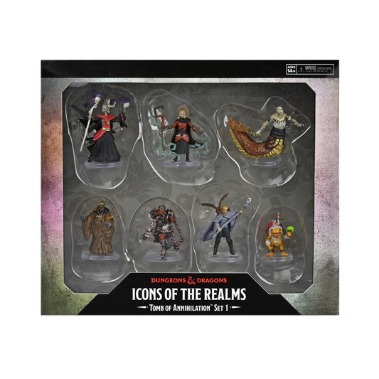 D&D Icons of the Realms: Tomb of Annihilation: Box 1 - 7 Figure Set, Pre-Painted Miniatures, RPG,
