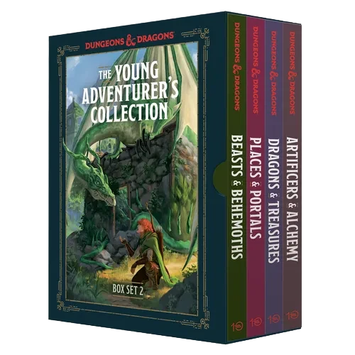 The Young Adventurer's Collection Box Set 2 (Dungeons & Dragons 4-Book Boxed Set): Beasts & Behemoths, Dragons & Treasures, Places & Portals, Artifice