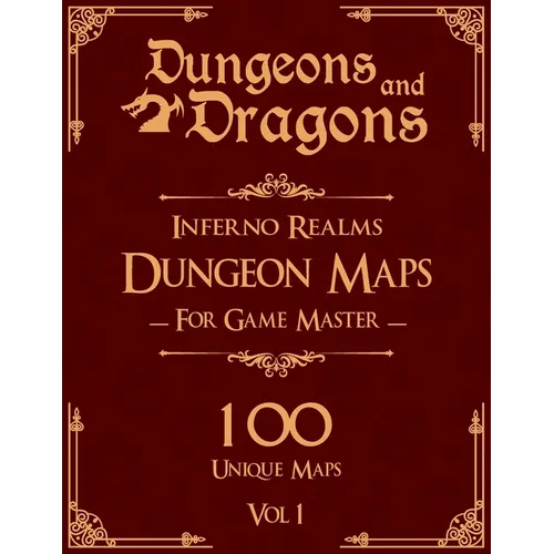 Dungeons and Dragons Inferno Realms Dungeon Maps for Game Masters Vol 1: 100 Unique Underwater Maps and Stories for TTRPGs