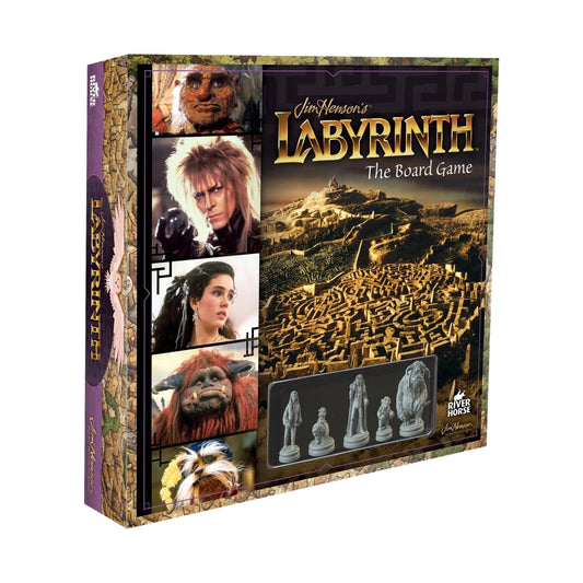 Labyrinth Board Game, 5 Collectable Figurines, 1-5 Players, Ages 6+ (Background Removed)