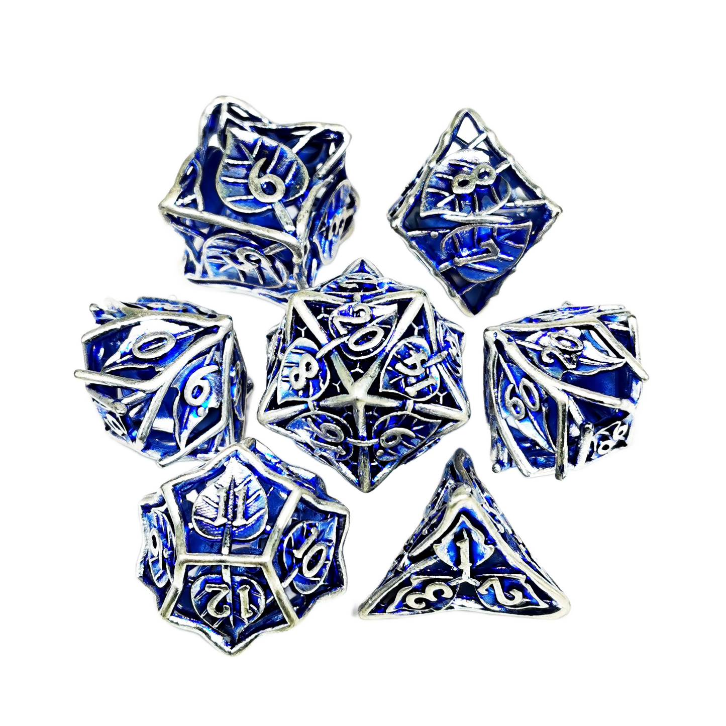 Gold Dnd Metal Dice Set - 7 Piece Zinc Alloy Polyhedral Dice